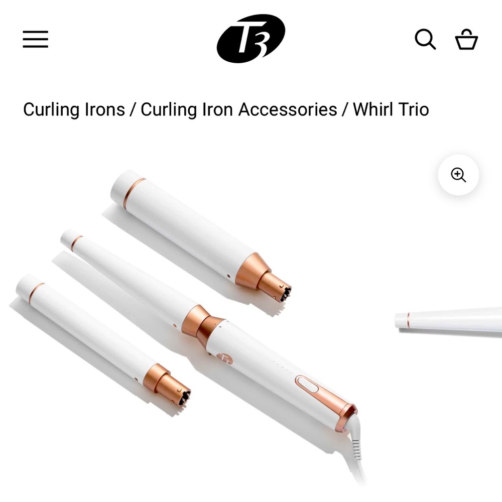 T3 curling wand trio/whirl